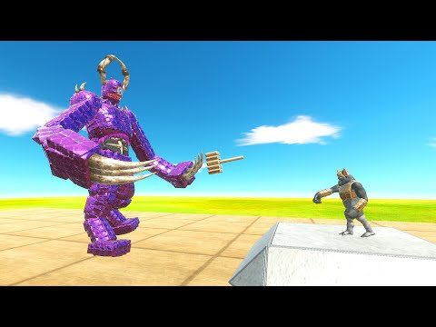 GOD GHOR HAMMER VS MECHA UNITS | ANIMAL REVOLT BATTLE SIMULATOR