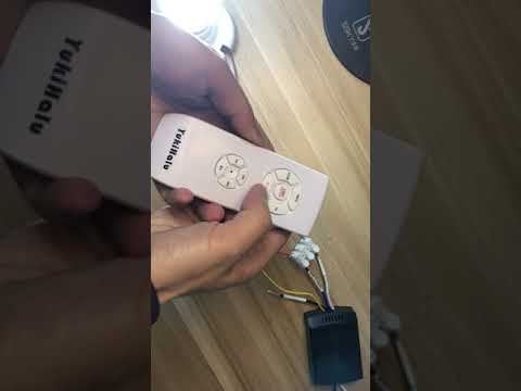 How to re-program the remote and receiver for YukiHalu ceiling fan remote control kit