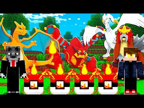 NOVA LUCKY PIXELMON DE FOGO 100% DOS POKEMONS LENDARIOS DE FOGO - MINECRAFT PIXELMON MOD