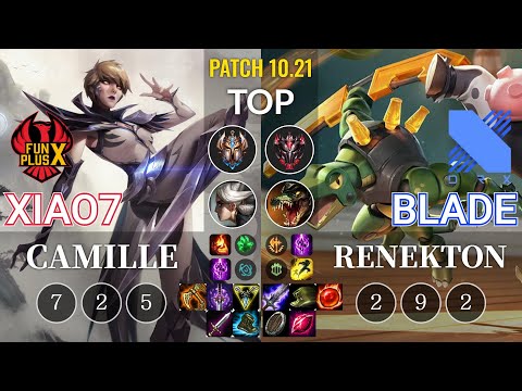 FPB xiao7 Camille vs DRX Blade Renekton Top - KR Patch 10.21