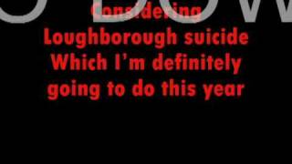 Young knives, Loughborough Suicide with lyrics