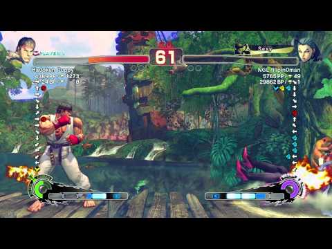 SSFIVAE~ Ryu (Hadoken Puppy) vs.  Rose (NGL filipin0man) HD