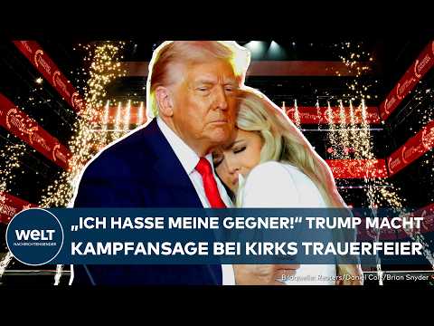 CHARLIE KIRK TRAUERFEIER: Trump inszeniert Show für den “Märtyrer”! Witwe mit emotionaler Botschaft