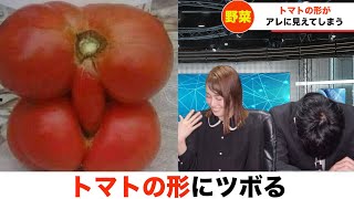【放送事故】トマトの形にツボるアナウンサー