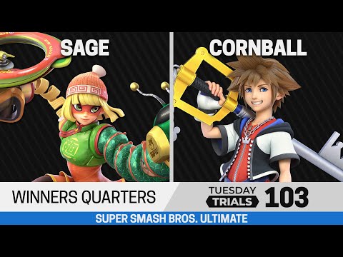 Tuesday Trials 103 SSBU Winners Quarters - Sage (Min Min) vs Cornball (Sora)