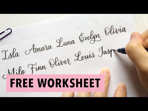 10 Ways to Improve Your Calligraphy - with Free Worksheet for Beginners