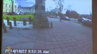 RCMP Security Video of Shooter on Parliament Hill - October 22, 2014