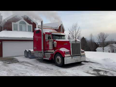Kenworth W900L Cold Start