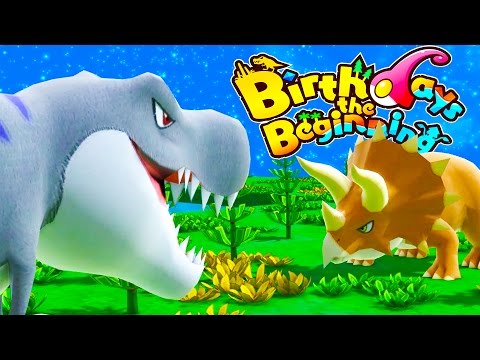 TRICERATOPS VS TYRANNOSAURUS! The Biggest Dinosaurs Arrive - Birthdays the Beginning Gameplay Part 2 - YouTube