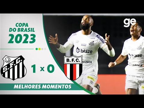 Gols e lances de Santos x Botafogo-SP