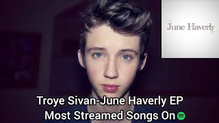 Troye Sivan-The June Haverly EP Most Streamed Songs On Spotify