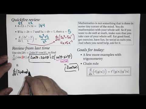 Chain rule (Calc 1; Lecture 1-11; Fall 26)