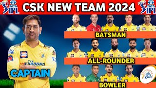 IPL 2024 | Chennai Super Kings Team Full Squad | CSK Full Squad 2024 | CSK Team Players List 2024