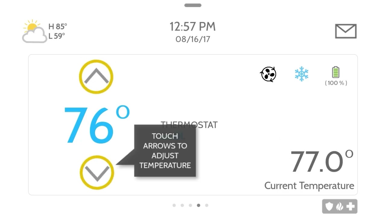 Qolsys IQ Panel Thermostat | Eastern Security Services