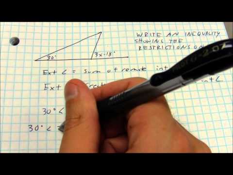 Honors Geometry: Exterior Angle Inequalities
