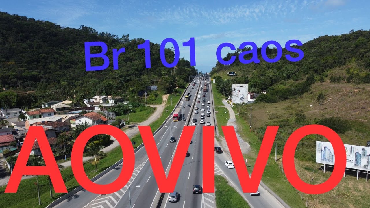Drone BR 101 PARADA AO VIVO EM ITAPEMA. Caos total