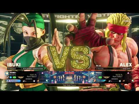 STREET FIGHTER V - Ibuki (SEIMO) vs Alex