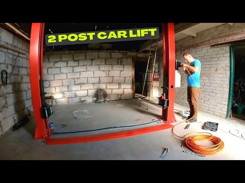 Installing a 2 post car lift