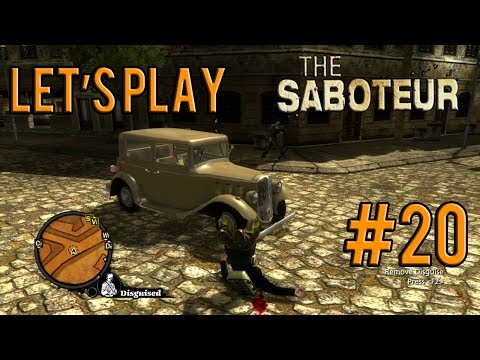 Let's Play The Saboteur Gameplay/Walkthrough [PC] [1080p] Part 20: Sabotage Attempt