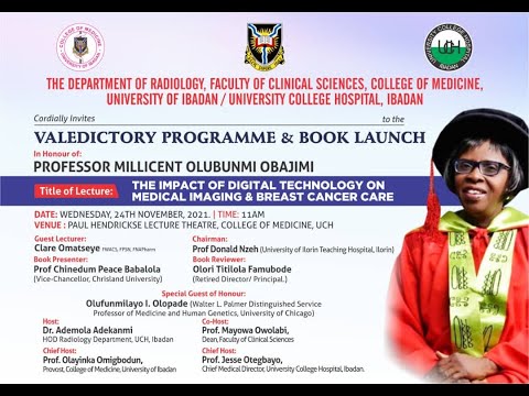 Valedictory Programme and Book Launch in Honour of Professor Millicent Olubunmi Obajimi