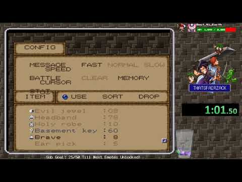 Lufia II Ancient Cave Any% Glitched WORLD RECORD 1:39