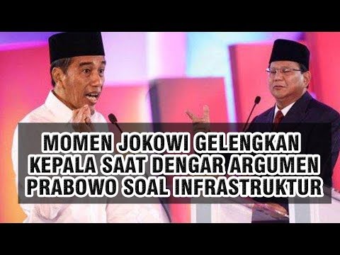 Video Momen Jokowi Gelengkan Kepala saat Dengar Pendapat Prabowo soal Infrastruktur di Indonesia