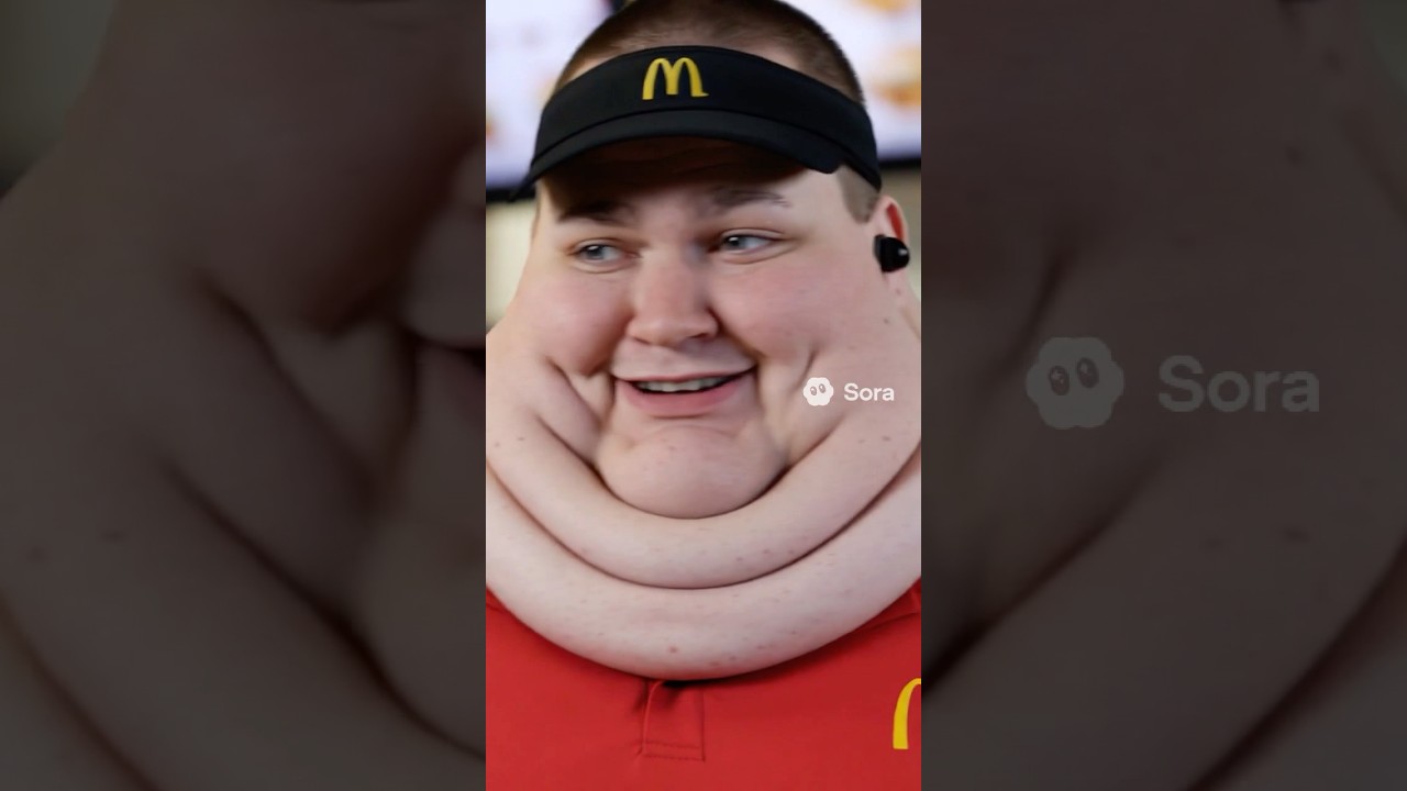 DO NOT click the sound #steak #fat #funny #mcdonalds #employee #eating #viral