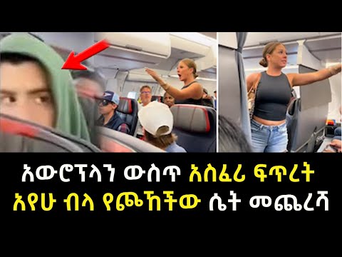 አውሮፕላን ውስጥ አስፈሪ ፍጥረት አየሁ ብላ የጮኸችው ሴት መጨረሻ Abel Birhanu