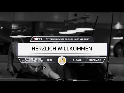 ÖSTM Pool Billard 2022 - 9-Ball - Semifinale - Daniel Resch gg. Daniel Guttenberger