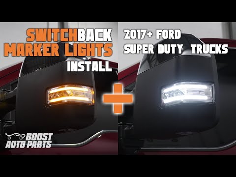 Switchback Tow Mirror Light Upgrade - 2017-2026 Ford F250 F350 Super Duty Trucks - Boost Auto