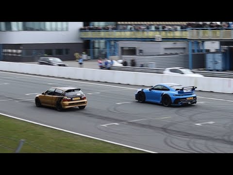 1050HP Honda Civic VTEC Turbo AWD vs 800HP TECHART GT Street R!