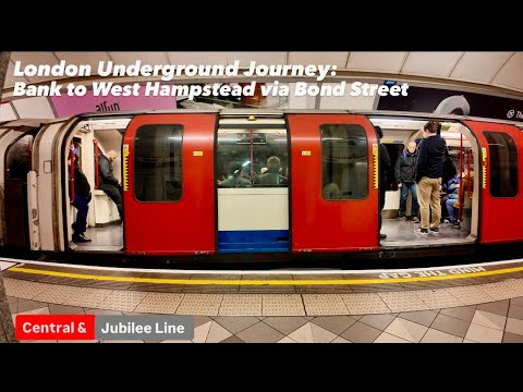 London Underground Journey: Bank to West Hampstead via Bond Street 