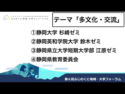 国際文化学科 第６回ふじのくに地域・大学フォーラム　テーマ「多文化・交流」