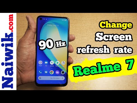 Change Screen refresh rate in Realme 7 || Set 90Hz display in Realme phones