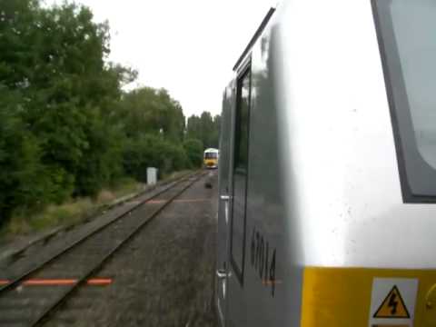 Wrexham and Shropshire (EWS) 67014 departs Banbury