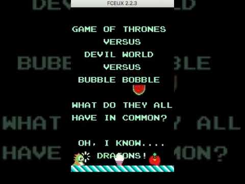 Bubble Bobble vs Game of Thrones - NES 8-bit mashup