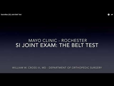 Sacroiliac (SI) Joint Belt Test
