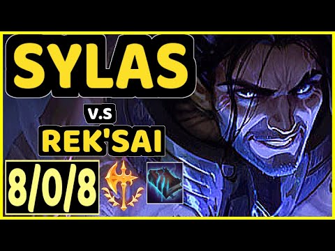 SCORE (SYLAS) vs REK'SAI - 8/0/8 KDA JUNGLE GAMEPLAY - KR Ranked GRANDMASTER