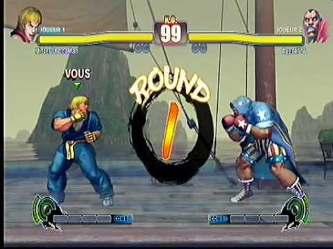 SF4, XBOX360 ONLINE - MisterChocoMan (KEN) vs (BALROG, M.BISON) - 17/03/2010