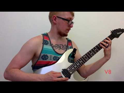 Dimarzio Tonezone vs Ibanez V8 Tone Test