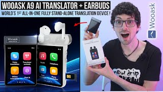 World’s 1st 4G Standalone Translator + Earbuds with ChatGPT! - Wooask A9 Ai Translator Review & Test