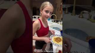 Cooking With Caliee Rae! Our unique family spin on  creative egg rolls and a favorite is 🍝