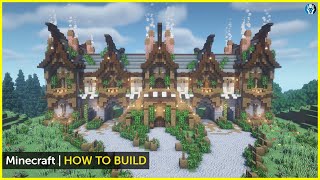 Minecraft How to Build a Fantasy Manor | Ultimate Base (Tutorial)