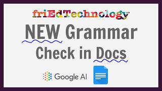 Grammar Check in Google Docs