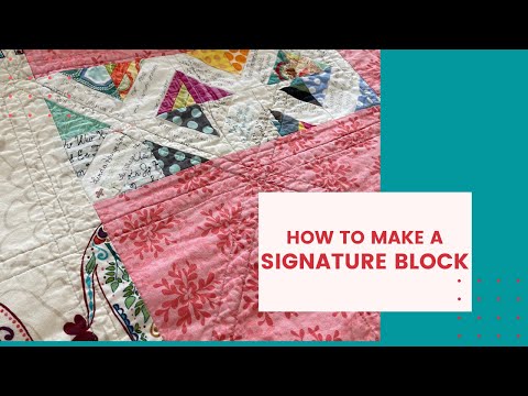 How to Make a Signature Block