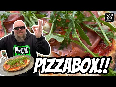 Pizza von der Feuerplatte ? Hier kommt die Pizza Box Unboxing und Test - 030 BBQ