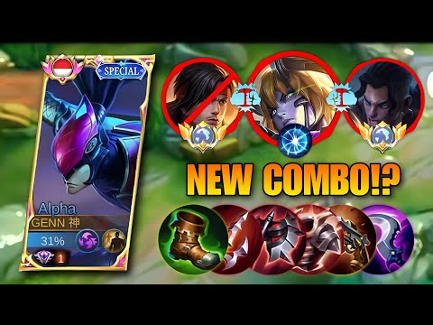 18 KILL?HARD BRUTAL PASSIVE‼️1 COMBO DEATH | TIPS BERMAIN HERO ALPHA  ALPHA BEST BUILD 2023 TERSAKIT