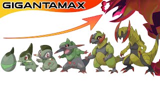 All Pokémon In-Progress Evolutions & Gigantamax Part 36: No. 594 - 612 | Gen 5 Unova | Max S