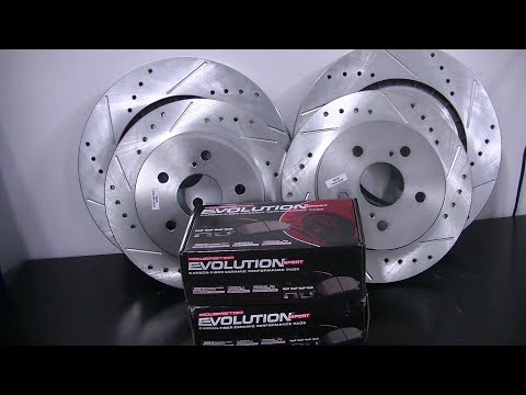 Powerstop Brakes Z23 Drilled and slotted rotors upgrade 2018-2023 TRD Toyota Camry