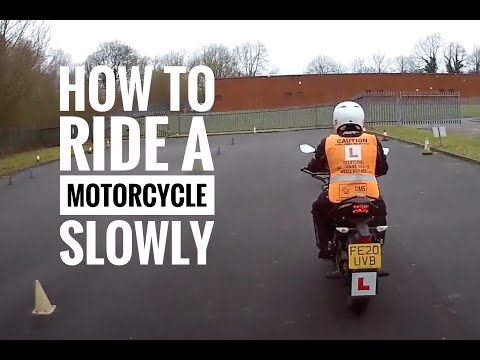 How to ride a Motorcycle SLOWLY.  Slow Speed Control Made Easy